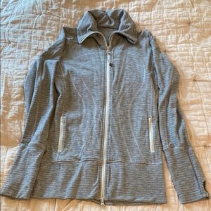 Lululemon Athletica Gray Utility Jacket with High Collar